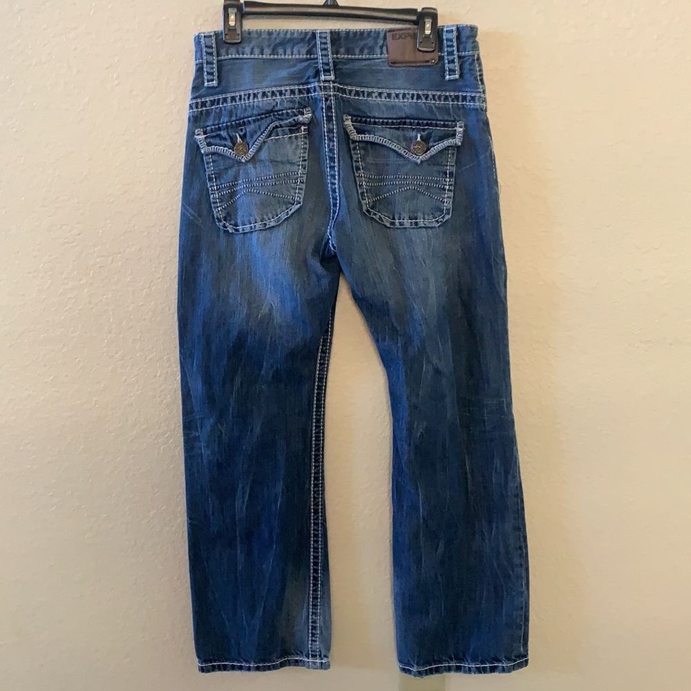 Express Distress Bootcut Jeans - Picture 2 of 8
